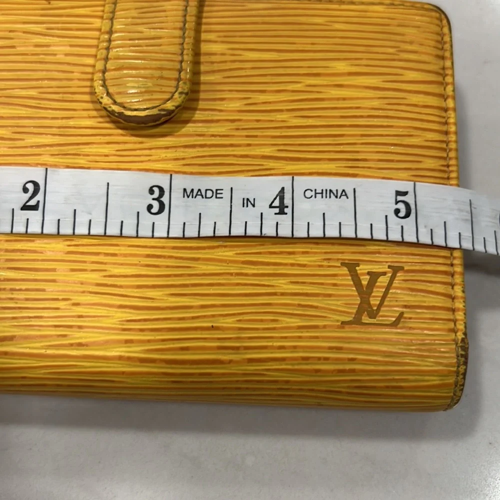 Louis Vuitton Viennois Epi Yellow Wallet